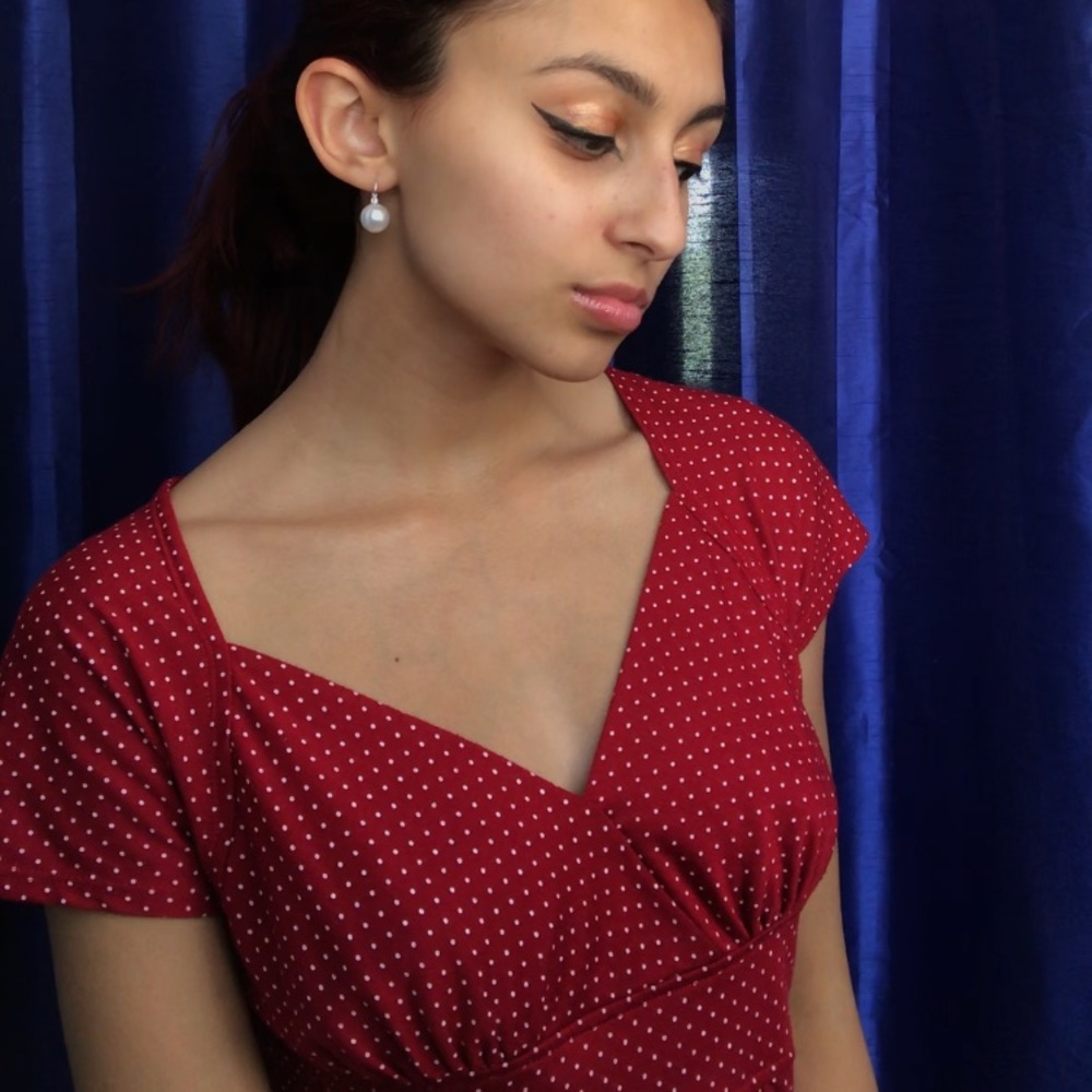 Red vintage style shirt